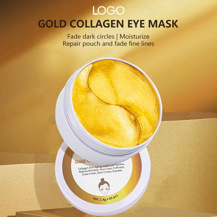 Crystal Face Lip Silk Collagen Patches Gel Treatment Under Gold Eye Mask